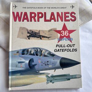 World's Great Warplanes Pull-Out Book, Vintage Book, Home Accents Barnes & Noble